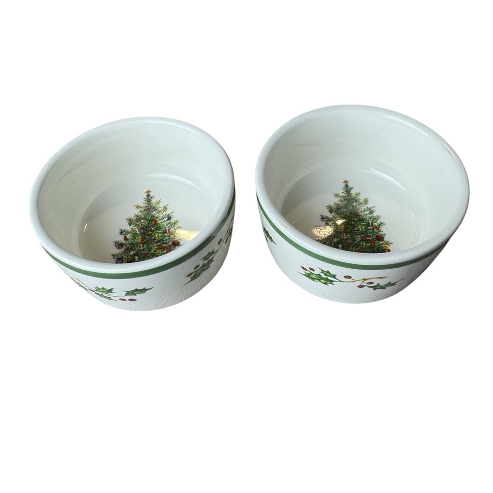Christopher Radko Traditions Holiday Celebrations - Lot of 2 Ramekins